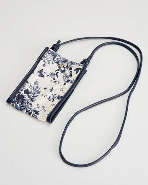 Rosie Phone Pouch Blooming Blue