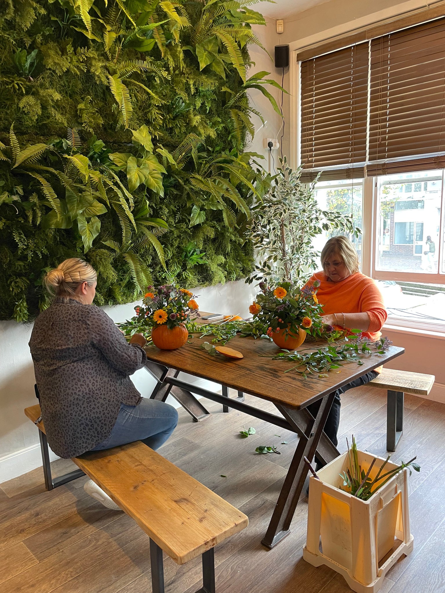 Floral Pumpkin Workshop – Saturday 28th October, Starting @ 3pm (£65 per person): 2 hours