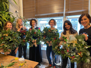 Christmas Wreath Workshop – Saturday 9th December, Starting @ 11am (£75 per person) 2.5 hours