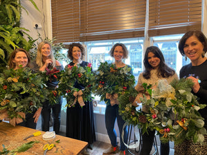 Christmas Wreath Workshop – Friday 15th December, Starting @ 11am (£75 per person) 2.5 hours