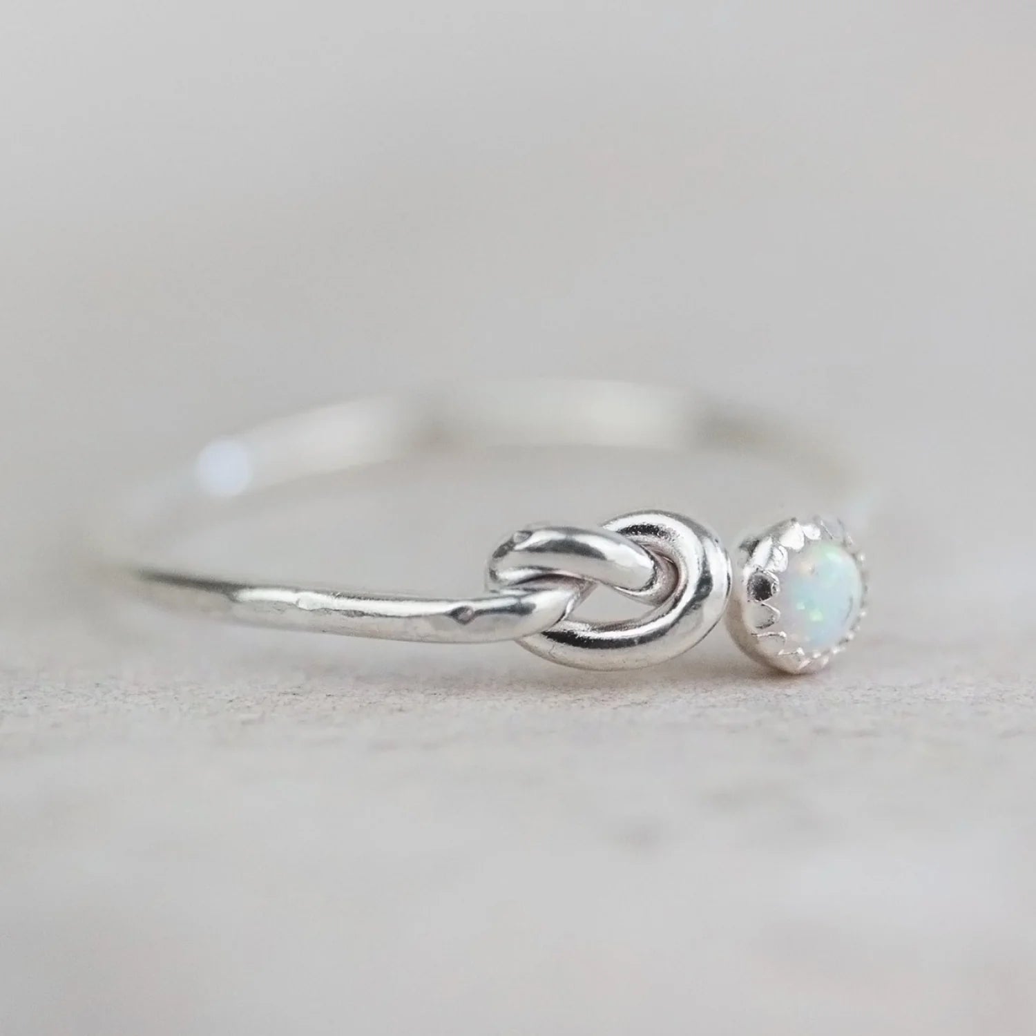 Love Knot Gemstone Ring